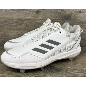 Adidas Icon 7 Dripped Out Men's Baseball Cleats - Size 13 - White / Silver - NEW